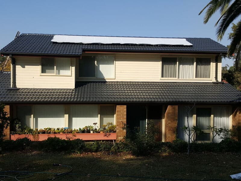 Roof after restoration work on a Sydney home