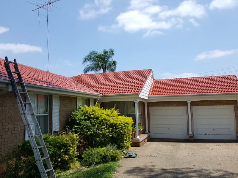 Roof after cleaning