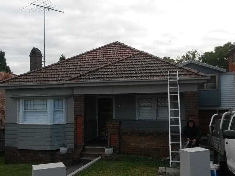Roof before painting