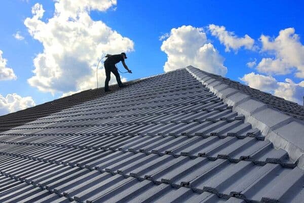 Roof painting work by Empire Roofing